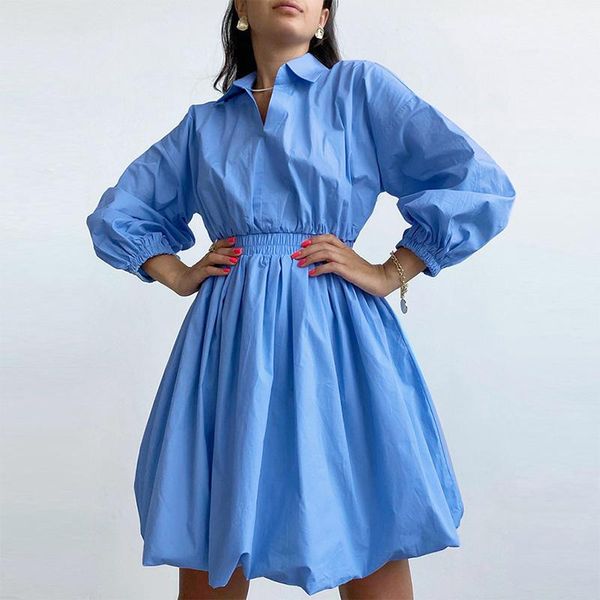 casual dresses cotton v-neck solid women's ball gown lantern long sleeves ruched ladies a-line dress 2021 autumn trend vestidos, Black;gray
casual dresses cotton v-neck solid women's ball gown lantern long sleeves ruched ladies a-line dress 2021 autumn trend vestidos, Black;gray