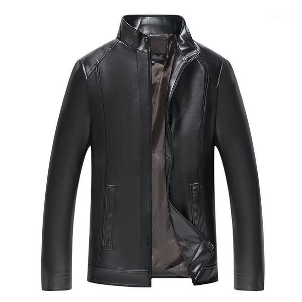 men's fur & faux 2021 pu leather jacket casual stand collar business motorcycle, Black
men's fur & faux 2021 pu leather jacket casual stand collar business motorcycle, Black