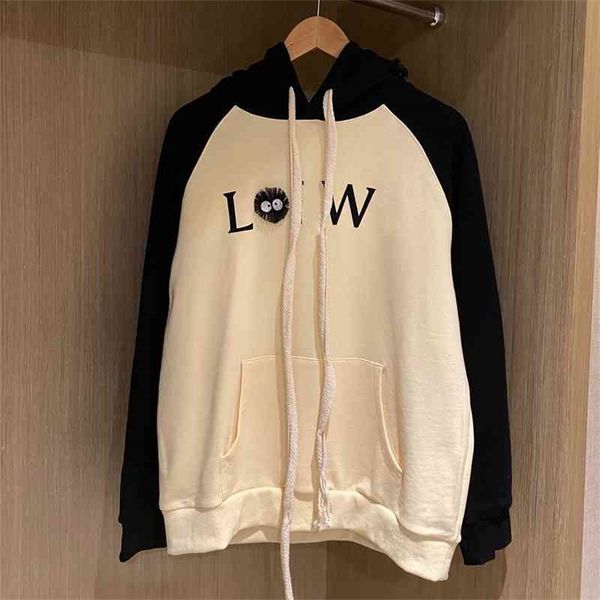 spring and summer new fashion brand luojia cartoon embroidery stitching age reducing lovely long drawstring hooded terry couple's sweat, Black
spring and summer new fashion brand luojia cartoon embroidery stitching age reducing lovely long drawstring hooded terry couple's sweat, Black