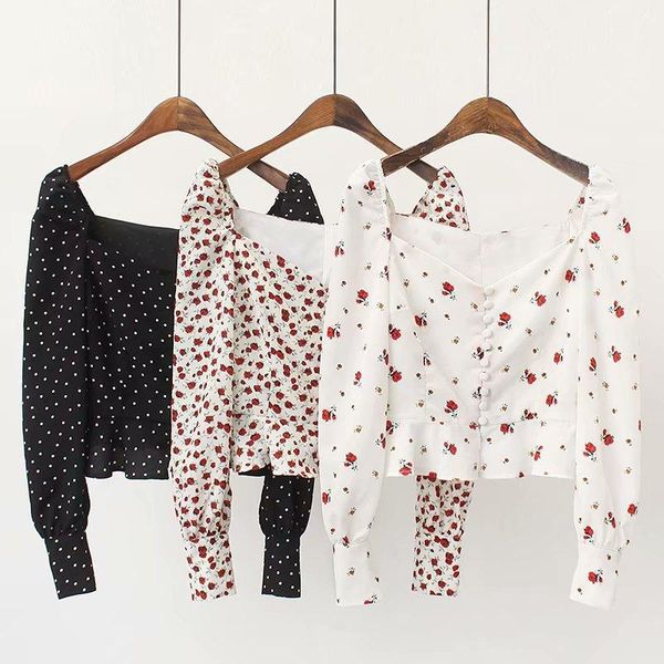 women's blouses & shirts european american square collar shirt women front button long sleeve blouse female casual fashion printing h9, White
women's blouses & shirts european american square collar shirt women front button long sleeve blouse female casual fashion printing h9, White