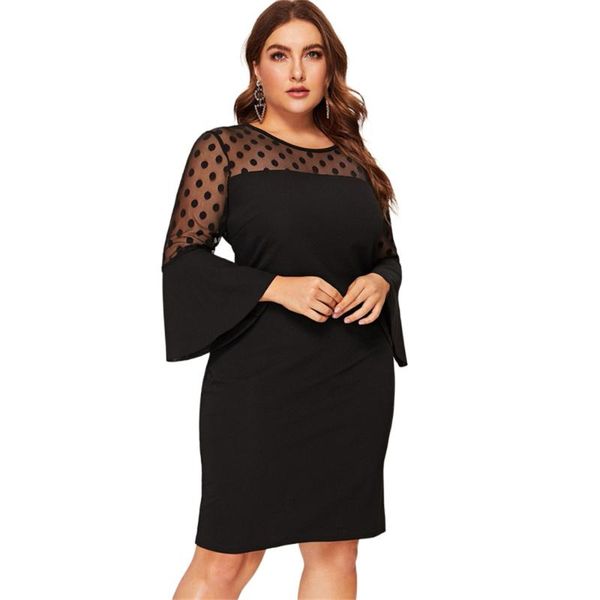 plus size dresses women dress casual solid color elegant loose mini female summer oversize party night, Black
plus size dresses women dress casual solid color elegant loose mini female summer oversize party night, Black