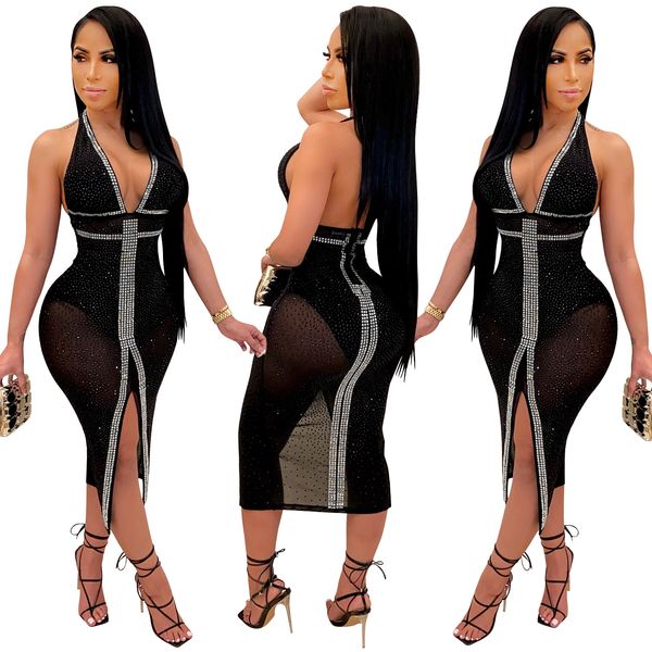 fashion halter women sequins dress 2022 summer women's rhinestone design dresses beautiful nightclub party tight net yarn perspective s, White;black
fashion halter women sequins dress 2022 summer women's rhinestone design dresses beautiful nightclub party tight net yarn perspective s, White;black