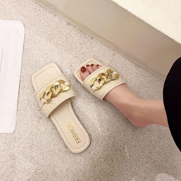 slippers women sandals metal button letter decoration summer flat beach shoes ladies casual flip flop, Black
slippers women sandals metal button letter decoration summer flat beach shoes ladies casual flip flop, Black
