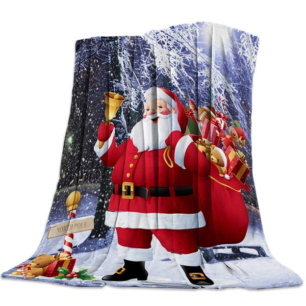 Fluffy Plush Flannel Fleece Throw Blanket, Christmas Santa Claus Give Gift in Winter Snow Scene Luxury Lightweight Warm Cozy
Fluffy Plush Flannel Fleece Throw Blanket, Christmas Santa Claus Give Gift in Winter Snow Scene Luxury Lightweight Warm Cozy