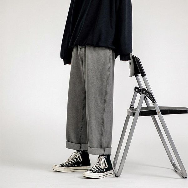 men's jeans jodimitty fashion loose straight casual wide leg pants cowboy mans korean hip hop trousers spring summer, Blue
men's jeans jodimitty fashion loose straight casual wide leg pants cowboy mans korean hip hop trousers spring summer, Blue