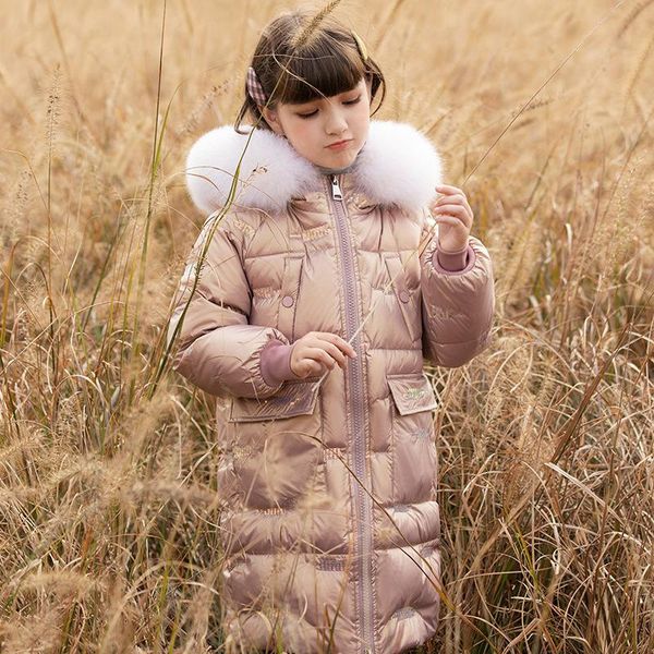 down coat medium and long thickened winter clothes children's middle large foreign baby, Blue;gray
down coat medium and long thickened winter clothes children's middle large foreign baby, Blue;gray