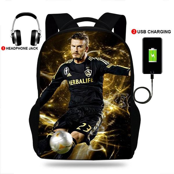 backpack 17inch david beckham print usb port backpacks for teenager boys&girls school bags lapmochila daily rucksack
backpack 17inch david beckham print usb port backpacks for teenager boys&girls school bags lapmochila daily rucksack