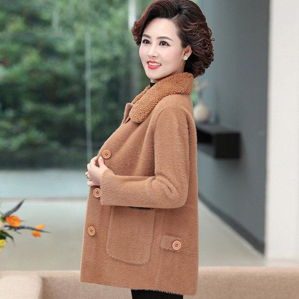 winter coats women mink cashmere cardigan with fur collar 2021 fashion autumn and woolen coat single breasted y029 women's wool & blen, Black
winter coats women mink cashmere cardigan with fur collar 2021 fashion autumn and woolen coat single breasted y029 women's wool & blen, Black