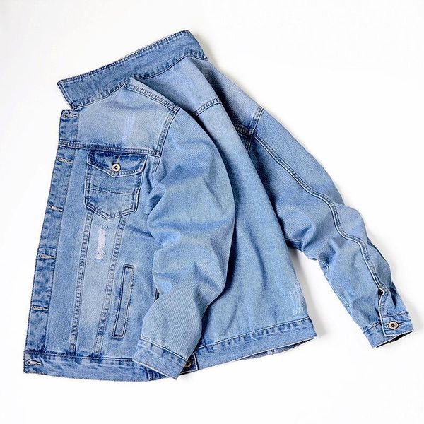 men's jackets 2021 spring and autumn simple denim jacket teenagers light blue ripped, Black;brown
men's jackets 2021 spring and autumn simple denim jacket teenagers light blue ripped, Black;brown