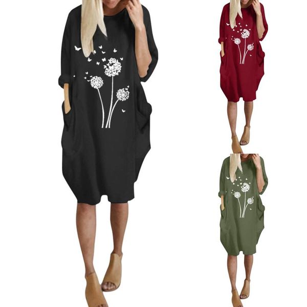 casual dresses womens long sleeve loose o neck printed dress pocket vintage vestidos robe femme autumn sukienka, Black;gray
casual dresses womens long sleeve loose o neck printed dress pocket vintage vestidos robe femme autumn sukienka, Black;gray