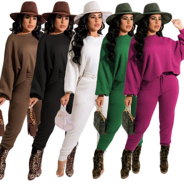 women's two piece pants women sweatsuit set tracksuits casual solid color puffy sleeve o-neck pullover lace-up sweatpants winter sets, White
women's two piece pants women sweatsuit set tracksuits casual solid color puffy sleeve o-neck pullover lace-up sweatpants winter sets, White