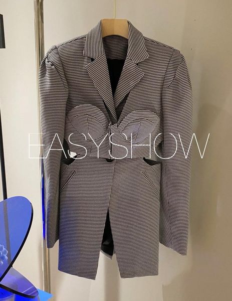 00299 minority design 21 early spring thousand bird grid with gas field small fashionable women's suits & blazers, White;black
00299 minority design 21 early spring thousand bird grid with gas field small fashionable women's suits & blazers, White;black