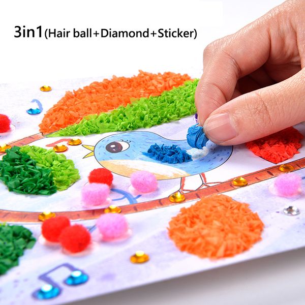 1Set DIY Paper Painting Sticky kit Kindergarten Toy Safety Non-toxicity Material Package Craft Toys For Children Kids Gifts ZXH
1Set DIY Paper Painting Sticky kit Kindergarten Toy Safety Non-toxicity Material Package Craft Toys For Children Kids Gifts ZXH