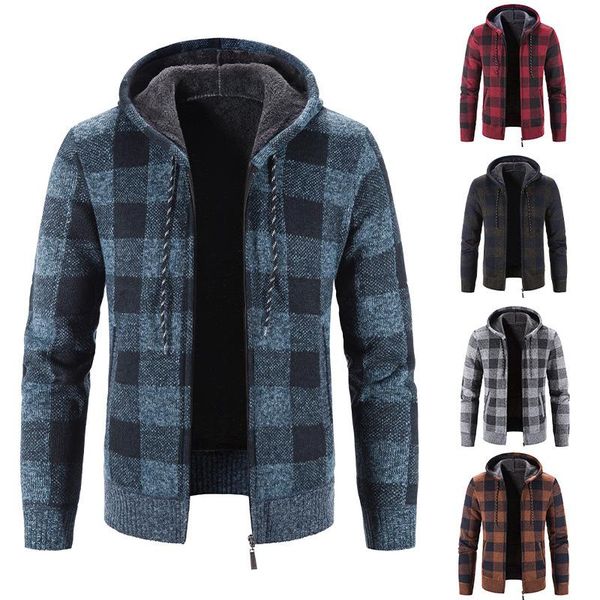 men's jackets sweater jacket men mens coat hooded korean casual plush thickened knitted zipper warm 2021, Black;brown
men's jackets sweater jacket men mens coat hooded korean casual plush thickened knitted zipper warm 2021, Black;brown