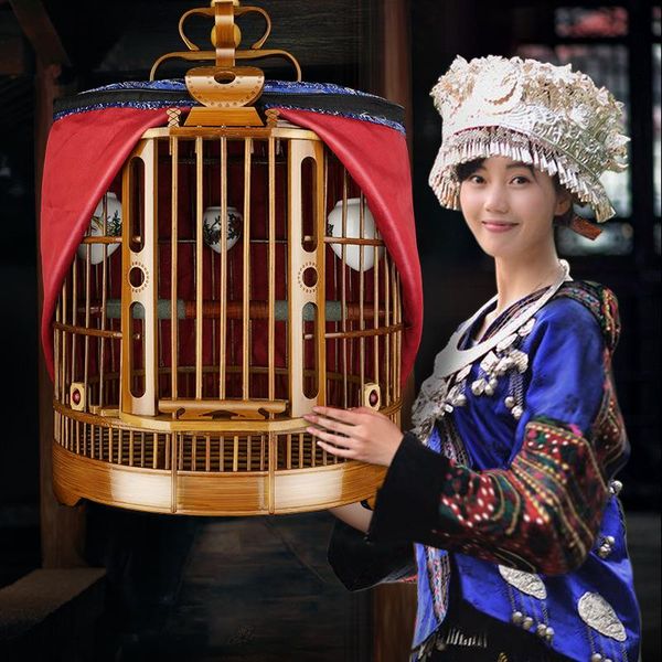 bird cages thrush cage handmade three-leather made of old bamboo and large myna for birds
bird cages thrush cage handmade three-leather made of old bamboo and large myna for birds