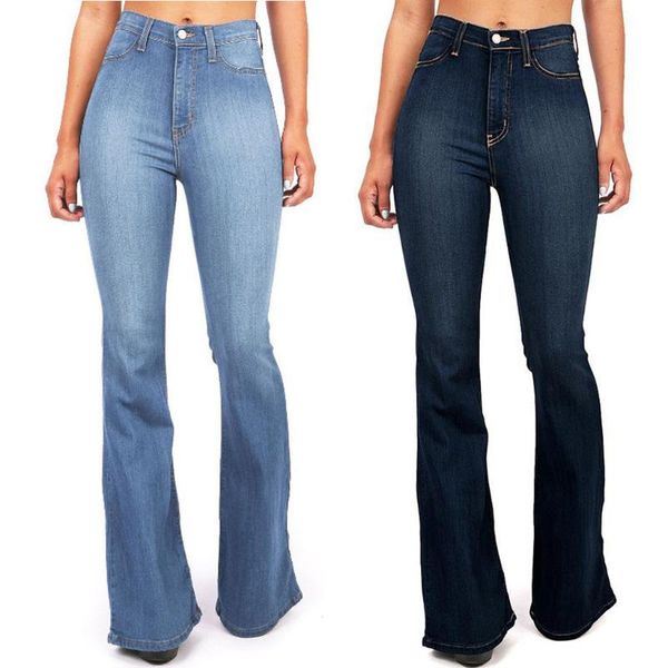 women's jeans high waist pocket wide leg flared skinny button trousers clothing streetwear fashion pockets, Blue
women's jeans high waist pocket wide leg flared skinny button trousers clothing streetwear fashion pockets, Blue