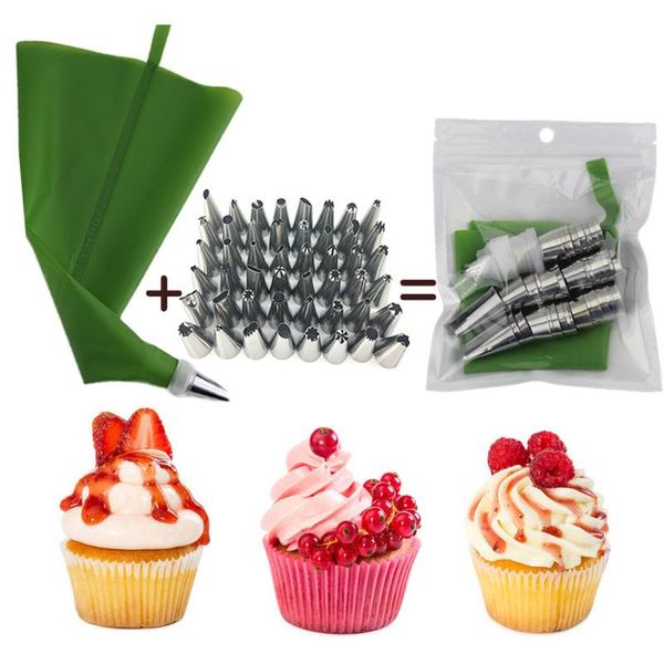baking & pastry tools 8-50pcs pink silicone bags tips 48 icing piping nozzles + cream reusable cake decorating
baking & pastry tools 8-50pcs pink silicone bags tips 48 icing piping nozzles + cream reusable cake decorating