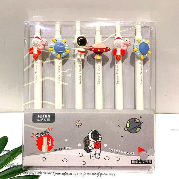 gel pens 8 box/lot creative astronaut press pen cute 0.5mm black ink neutral school writing supplies promotional gift
gel pens 8 box/lot creative astronaut press pen cute 0.5mm black ink neutral school writing supplies promotional gift