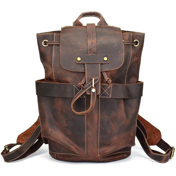 backpack vintage men's genuine leather for lapcowhide school bag men rucksack horse teenagers crazy
backpack vintage men's genuine leather for lapcowhide school bag men rucksack horse teenagers crazy