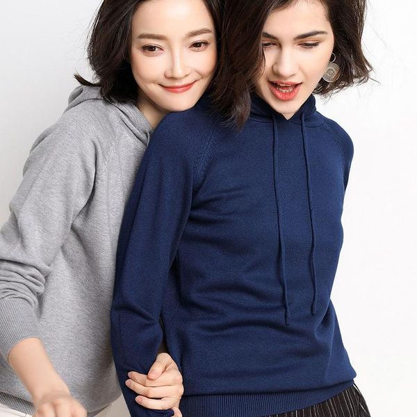 women's sweaters fashion woman solid hooded sweater female long sleeve korean chic soft jumpers ladies pull femme, White;black
women's sweaters fashion woman solid hooded sweater female long sleeve korean chic soft jumpers ladies pull femme, White;black