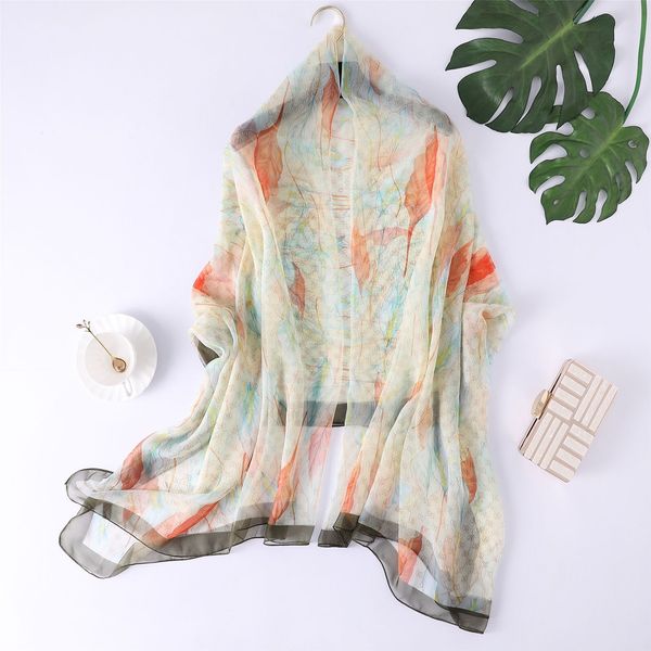 welcome summer hangzhou silk 2019 new feather flower printing series tourism scenery shawl scarf versatile scarves, Blue;gray
welcome summer hangzhou silk 2019 new feather flower printing series tourism scenery shawl scarf versatile scarves, Blue;gray