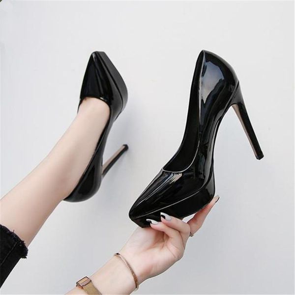 dress shoes women platform pumps 12cm high heels party pointed toe office ladies female stilettos wedding size 35-46, Black
dress shoes women platform pumps 12cm high heels party pointed toe office ladies female stilettos wedding size 35-46, Black