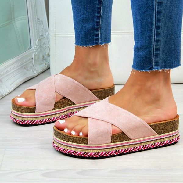 slippers puimentiua women summer platform flops female casual mid-heel soft bottom comfortable beach ladies shoes flip, Black
slippers puimentiua women summer platform flops female casual mid-heel soft bottom comfortable beach ladies shoes flip, Black
