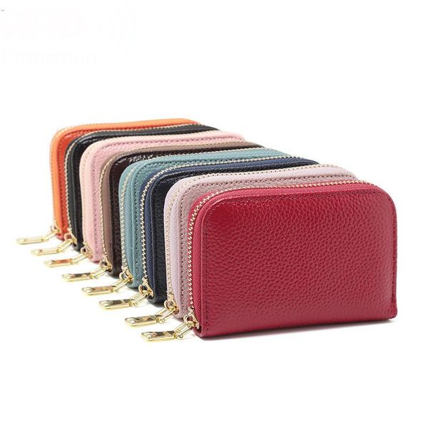 card holders zipper holder leather wallet pillow shape back pocket id rfid business storage bag, Brown;gray
card holders zipper holder leather wallet pillow shape back pocket id rfid business storage bag, Brown;gray