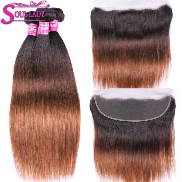 human hair bulks soul lady ombre bundles with frontal closure 1b/4/30 three tone color brazilian straight, Black
human hair bulks soul lady ombre bundles with frontal closure 1b/4/30 three tone color brazilian straight, Black