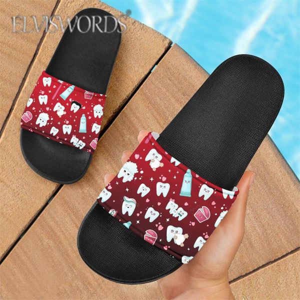 slippers elviswords custom dentist women's indoor female flats bathroom slides non-slip outdoor beach shoes summer mules, Black
slippers elviswords custom dentist women's indoor female flats bathroom slides non-slip outdoor beach shoes summer mules, Black