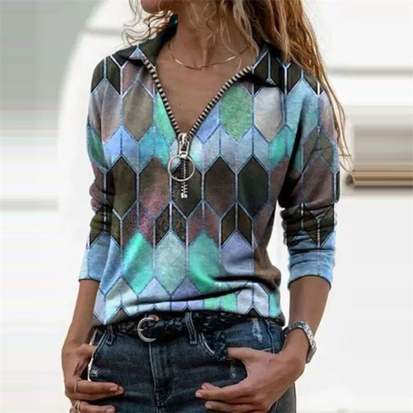 spring women's t-shirt fashion zipper print plaid ladies clothing full sleeves v-neck cozy casual soft women t-shirt 210401, White
spring women's t-shirt fashion zipper print plaid ladies clothing full sleeves v-neck cozy casual soft women t-shirt 210401, White