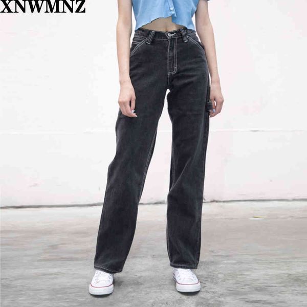 za summer vintage boyfriend jeans for women mom high waist jeans casual wide leg black jeans korean denim pants streetwear 210510, Blue
za summer vintage boyfriend jeans for women mom high waist jeans casual wide leg black jeans korean denim pants streetwear 210510, Blue