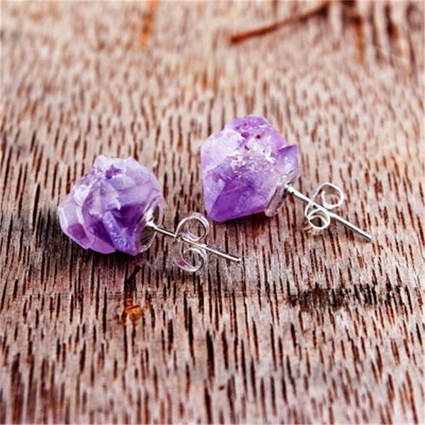 stud fashion style irregular raw natural crystal amethysts druzy healingpoint earrings quartz fluorite jewelry z4, Golden;silver
stud fashion style irregular raw natural crystal amethysts druzy healingpoint earrings quartz fluorite jewelry z4, Golden;silver