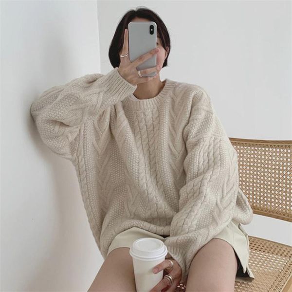 women's sweaters solid color women basic sweater soft casual o-neck ladies loose lazy style autumn winter female high streetwear, White;black
women's sweaters solid color women basic sweater soft casual o-neck ladies loose lazy style autumn winter female high streetwear, White;black