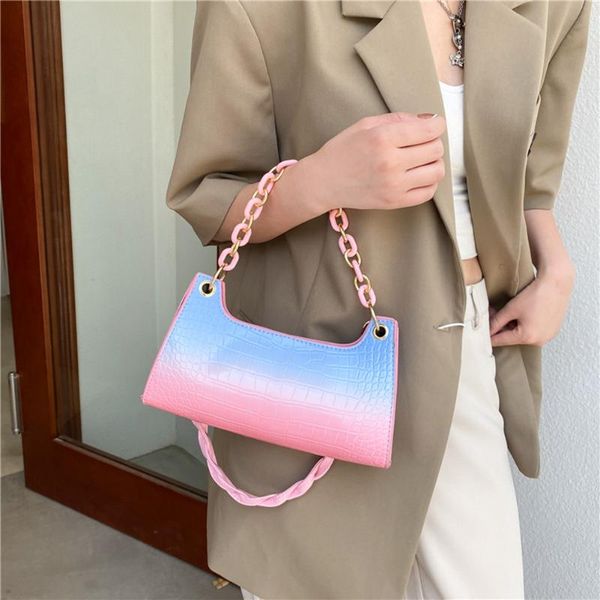 fashion women gradient color alligator pattern printing pu leather shoulder underarm hobos bag zipper purse tote handbag evening bags
fashion women gradient color alligator pattern printing pu leather shoulder underarm hobos bag zipper purse tote handbag evening bags