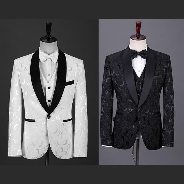 men's suits & blazers (jacket+pants) tailor-made men suit 2021 luxury groom wedding dress slim dark pattern four-piece custom made, White;black
men's suits & blazers (jacket+pants) tailor-made men suit 2021 luxury groom wedding dress slim dark pattern four-piece custom made, White;black