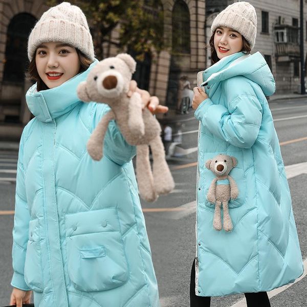 women's down & parkas white duck 2021 winter south korea dongdamen jacket loose large bear long coat, Black
women's down & parkas white duck 2021 winter south korea dongdamen jacket loose large bear long coat, Black