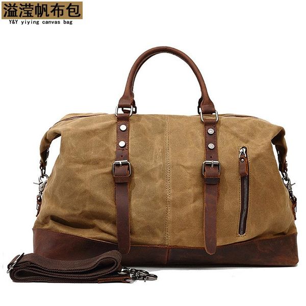 wear-resistant canvas travel bag european and american solid color outdoor one-shoulder luggage storage wholesale duffel bags
wear-resistant canvas travel bag european and american solid color outdoor one-shoulder luggage storage wholesale duffel bags