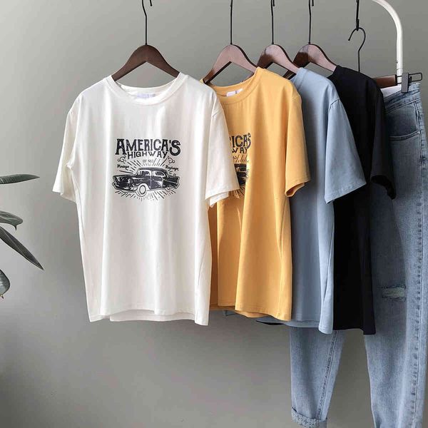 women's t-shirt graffiti print short sleeve t-shirt female 2021 summer korean loose pullovers casual round neck i5x9, White
women's t-shirt graffiti print short sleeve t-shirt female 2021 summer korean loose pullovers casual round neck i5x9, White