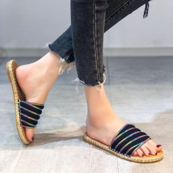 sandals pamanni women fashion casual flat crystal paillette beach slip on slippers shoes slides flip flops ladies slipper, Black
sandals pamanni women fashion casual flat crystal paillette beach slip on slippers shoes slides flip flops ladies slipper, Black