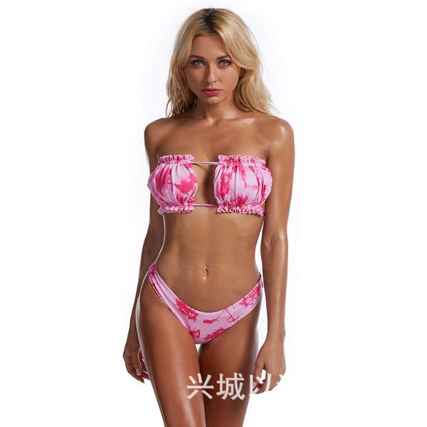 japanese and korean bikini women's bra multi color matching lace up triangle split swimsuit, Red;black
japanese and korean bikini women's bra multi color matching lace up triangle split swimsuit, Red;black
