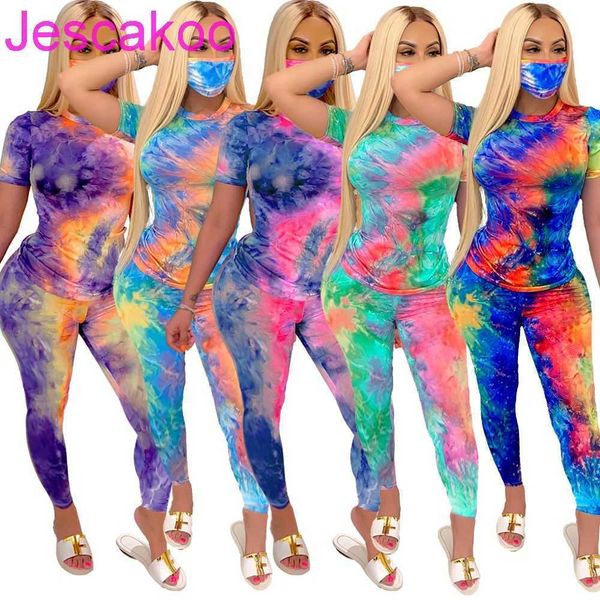designer women tracksuit tie dye short sleeve t shirt pants 2 piece set sportswear 2022 new summer ladies sweatsuits with face mask, Gray
designer women tracksuit tie dye short sleeve t shirt pants 2 piece set sportswear 2022 new summer ladies sweatsuits with face mask, Gray