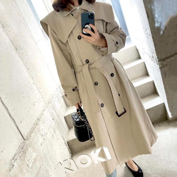 women's trench coats korean long coat women autumn french retro detachable shawl double-breasted lace-up long-sleeve windbreaker woman, Tan;black
women's trench coats korean long coat women autumn french retro detachable shawl double-breasted lace-up long-sleeve windbreaker woman, Tan;black