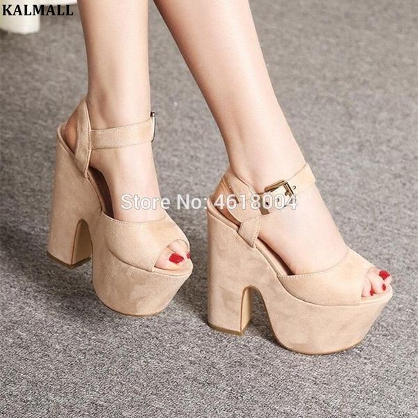 black beige platform sandals women buckle strap block high heels peep toe flock shoes nightclub stage 15 cm heel
black beige platform sandals women buckle strap block high heels peep toe flock shoes nightclub stage 15 cm heel