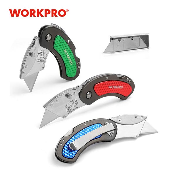 workpro 3pc mini knives utiity knife auminum hande foding knife with 10pc extra bades
workpro 3pc mini knives utiity knife auminum hande foding knife with 10pc extra bades