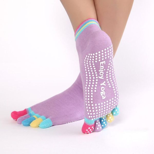 sports socks women colorful yoga fitness and pilates cotton rainbow workout anti slip toe breathable purple, Black
sports socks women colorful yoga fitness and pilates cotton rainbow workout anti slip toe breathable purple, Black