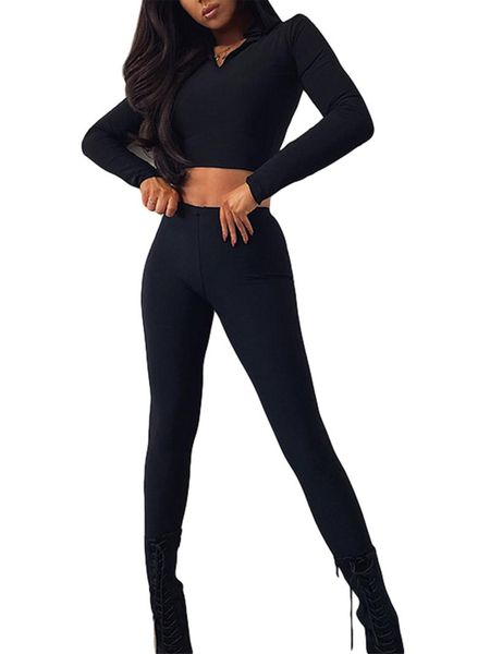 women's leggings 2 pcs women solid color outfits autumn adults long sleeve hooded crop pencil pants, Black
women's leggings 2 pcs women solid color outfits autumn adults long sleeve hooded crop pencil pants, Black