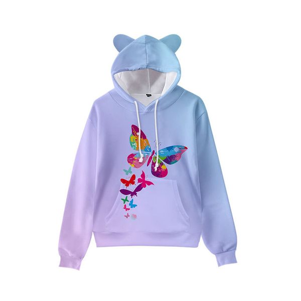 Flying print cute boy girl clothes hooded 3D printing hooded sweater top autumn early winter ears hooded pullover, Black
Flying print cute boy girl clothes hooded 3D printing hooded sweater top autumn early winter ears hooded pullover, Black