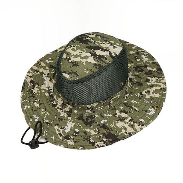 camouflage outdoor fishing mesh hat pesca sunshade cap polyester changable breathable man sun hats, Black;white
camouflage outdoor fishing mesh hat pesca sunshade cap polyester changable breathable man sun hats, Black;white