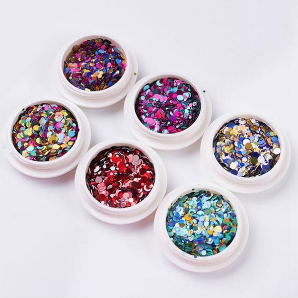 nail art decorations 6 box/set sequins colorful polka dot waves round uv gel polish patch glitter powder manicure, Silver;gold
nail art decorations 6 box/set sequins colorful polka dot waves round uv gel polish patch glitter powder manicure, Silver;gold